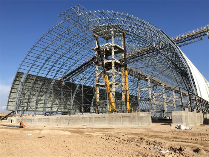 韩城煤机油桶翘工程网架